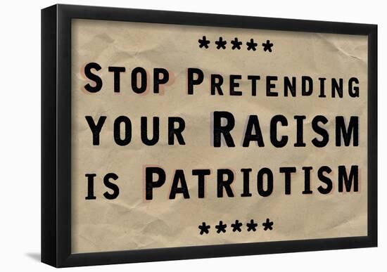 Stop Pretending-null-Framed Poster