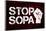 Stop SOPA Fist Poster-null-Framed Poster