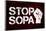 Stop SOPA Fist-null-Framed Art Print