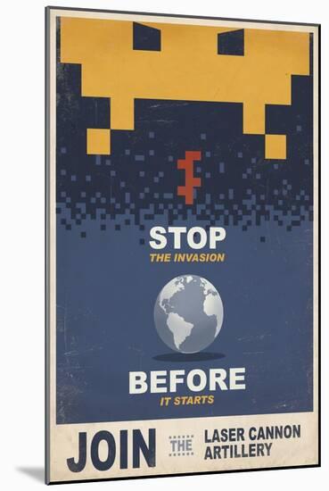 Stop the Invasion-Steve Thomas-Mounted Giclee Print