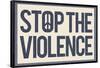 Stop the Violence-null-Framed Poster