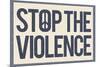 Stop the Violence-null-Mounted Poster