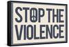 Stop the Violence-null-Framed Stretched Canvas