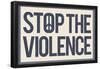 Stop the Violence-null-Framed Poster