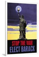 Stop the War, Elect Obama-null-Framed Art Print