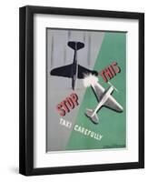 Stop This, Taxi Carefully Work Safety Poster-null-Framed Giclee Print