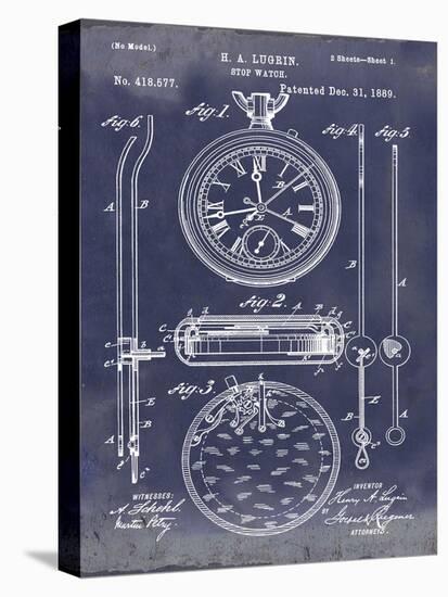 Stop Watch II, 1889-Antique Bl-Bill Cannon-Stretched Canvas