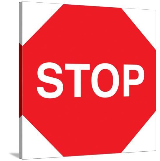 Stop--Stretched Canvas
