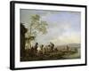 Stopping at the Inn, 1655-1658-Philips Wouwerman-Framed Giclee Print