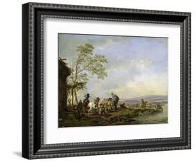 Stopping at the Inn, 1655-1658-Philips Wouwerman-Framed Giclee Print