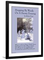 Stopping By Woods on a Snowy Evening-null-Framed Art Print