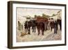 Stopping in Maremma or Scene of Country Life-Giovanni Fattori-Framed Giclee Print