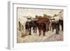 Stopping in Maremma or Scene of Country Life-Giovanni Fattori-Framed Giclee Print