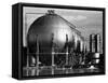 Storage Tanks at a Texaco Oil Refinery-Margaret Bourke-White-Framed Stretched Canvas