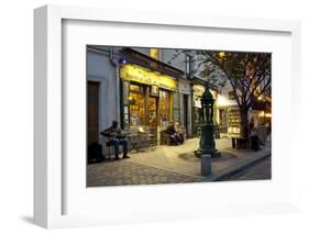 Store at Dusk, Paris, Ile-De-France, France-null-Framed Photographic Print
