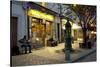 Store at Dusk, Paris, Ile-De-France, France-null-Stretched Canvas