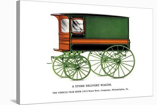 Store Delivery Wagon-null-Stretched Canvas