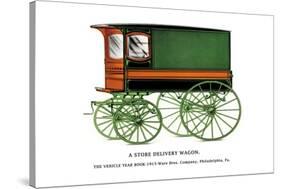 Store Delivery Wagon-null-Stretched Canvas