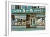 Store Front Drug Store-null-Framed Art Print