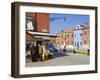 Store on Corte Novello, Burano Island, Venice, Veneto, Italy, Europe-Richard Cummins-Framed Photographic Print