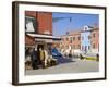 Store on Corte Novello, Burano Island, Venice, Veneto, Italy, Europe-Richard Cummins-Framed Photographic Print