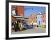 Store on Corte Novello, Burano Island, Venice, Veneto, Italy, Europe-Richard Cummins-Framed Photographic Print