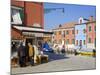 Store on Corte Novello, Burano Island, Venice, Veneto, Italy, Europe-Richard Cummins-Mounted Photographic Print