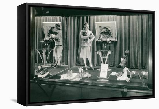 Store Window Display-null-Framed Stretched Canvas