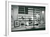 Store Window with Gym Equipment-null-Framed Art Print