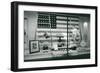 Store Window with Gym Equipment-null-Framed Premium Giclee Print