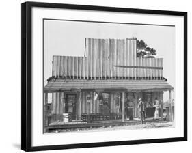 Store with a false front in the vicinity of Selma, Alabama, 1936-Walker Evans-Framed Giclee Print