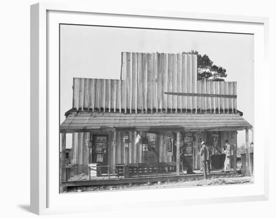 Store with a false front in the vicinity of Selma, Alabama, 1936-Walker Evans-Framed Giclee Print