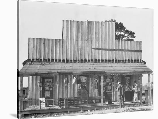 Store with a false front in the vicinity of Selma, Alabama, 1936-Walker Evans-Stretched Canvas