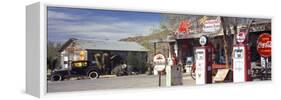 Store with a Gas Station on the Roadside, Route 66, Hackenberry, Arizona, USA-null-Framed Stretched Canvas