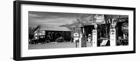 Store with a Gas Station on the Roadside, Route 66, Hackenberry, Arizona, USA-null-Framed Premium Photographic Print