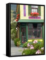 Storefront, Akaroa Peninsula, New Zealand-William Sutton-Framed Stretched Canvas