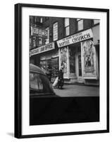 Storefront Church in Harlem-Andreas Feininger-Framed Photographic Print