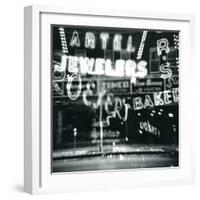 Storefront in Lights-Dan Zamudio-Framed Art Print