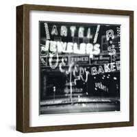 Storefront in Lights-Dan Zamudio-Framed Art Print