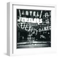 Storefront in Lights-Dan Zamudio-Framed Art Print