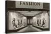 Storefront with Women's Fashions-Found Image Press-Stretched Canvas