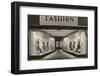 Storefront with Women's Fashions-Found Image Press-Framed Photographic Print