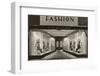 Storefront with Women's Fashions-Found Image Press-Framed Photographic Print