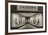 Storefront with Women's Fashions-Found Image Press-Framed Photographic Print