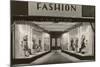 Storefront with Women's Fashions-Found Image Press-Mounted Photographic Print
