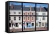 Storefronts Line Water Street in Hallowell, Maine-Joseph Sohm-Framed Stretched Canvas