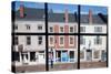 Storefronts Line Water Street in Hallowell, Maine-Joseph Sohm-Stretched Canvas