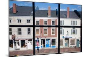 Storefronts Line Water Street in Hallowell, Maine-Joseph Sohm-Mounted Photographic Print