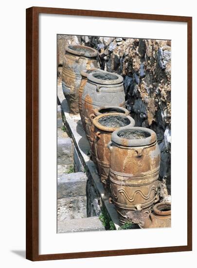 Storerooms with Large Pithoi-null-Framed Giclee Print