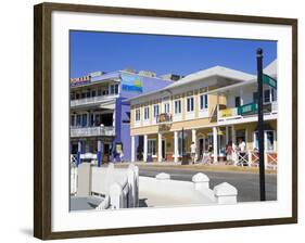 Stores on Harbour Drive, George Town, Grand Cayman, Cayman Islands, Greater Antilles, West Indies-Richard Cummins-Framed Photographic Print